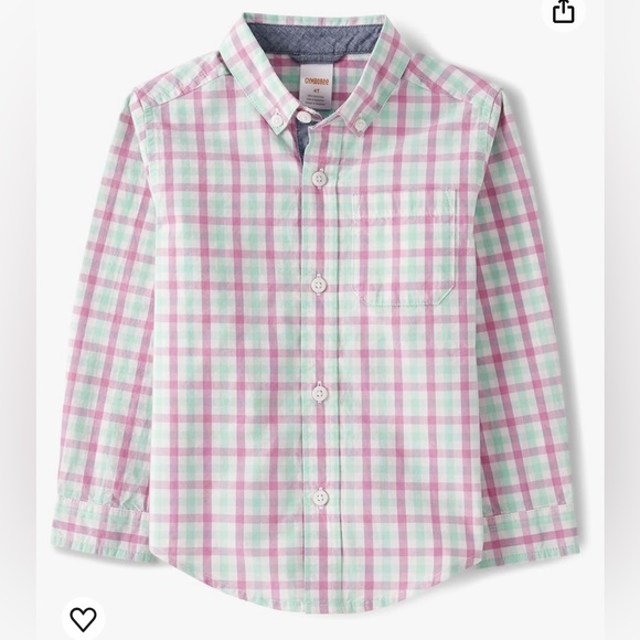 EUC Gymboree “Dad and Son” Matching Long Sleeve Button Up Shirts - Picture 4 of 5